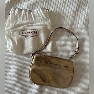 Coach mini clutch with strap